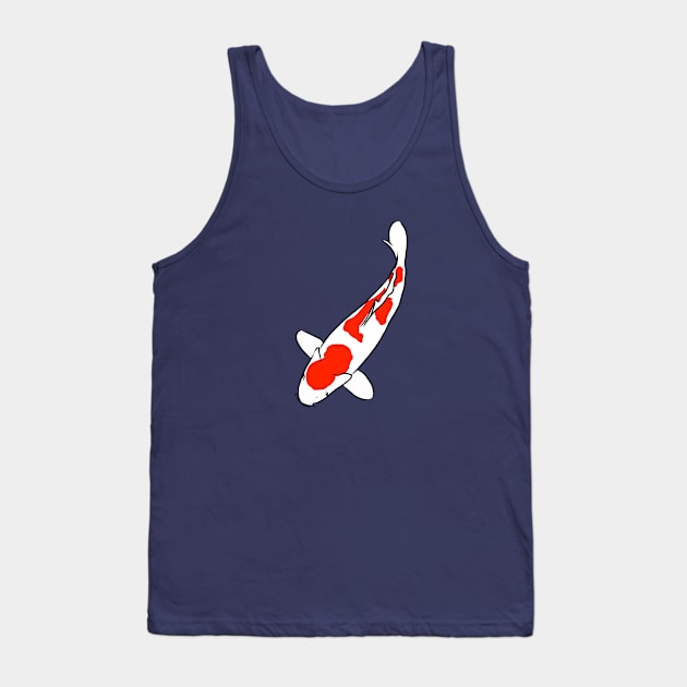 Koi Fish Kujaku Tank Top by Koiartsandus